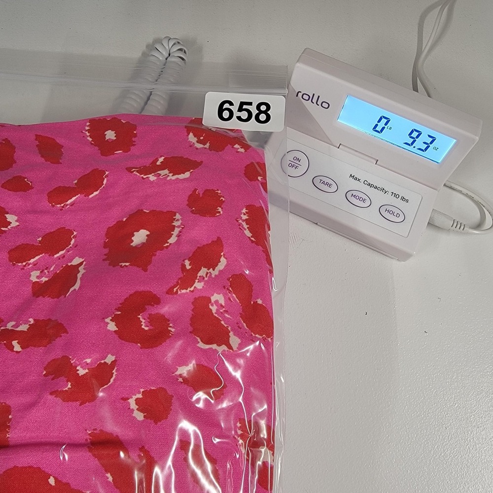 Jodifl Dress Womens 2X Pink Red Animal Print Ruffle Sleeve Tiered Polyester Plus - Picture 15 of 15